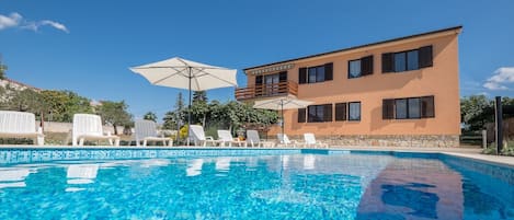 back of the house, pool view