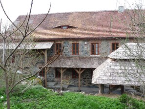 Mill front with gazebo