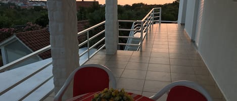 The terrace of the apartment