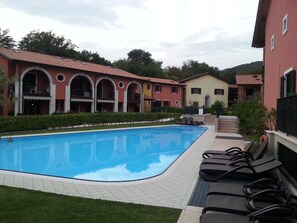 Private sunlounger in use to the guests, pool for babies!