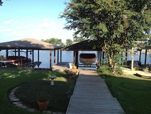 The view of the lake from the first floor.