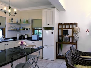 Open plan kitchen with everything you might need.