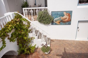 Mermaid Mural and patio garden