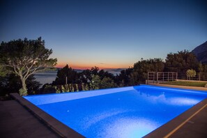 Sunset. Great #pool with 59 m2-place of exceptional happiness.