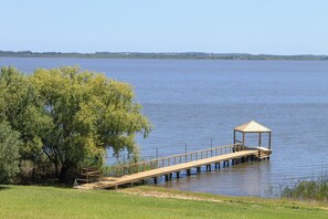 Overwater deck to enjoy the laguna