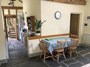 dining area and kitchen