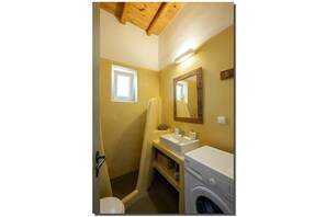 Full bathroom with shower