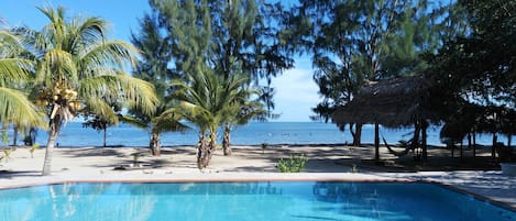 Our private beach.  View from the pool!
