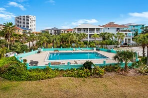 Pool views from the balcony