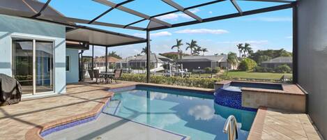 Welcome to the best of SW Florida! Gorgeous new canal side pool, spa, sundeck, and outdoor living space awaits all your vacation dreams!