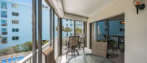 JC Resorts - Vacation Rental – Beach Palms 209 – Indian Shores - Balcony 1