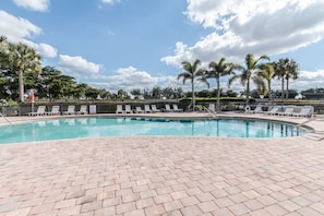 One of two heated community pools offering you hours of relaxation while you soak up the Florida sun.