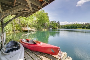 Private Dock | Rainbow River Access | Kayaks
