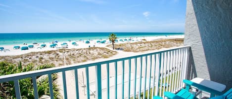 Featuring a private balcony facing Treasure Island's magnificent seashore and a year-round heated beachfront pool.