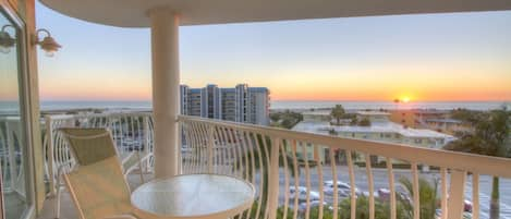 Private Balcony Sunset View Over the Gulf