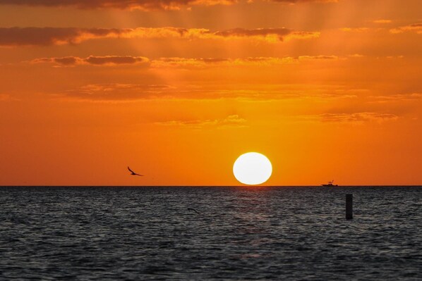 Watch breathtaking sunsets from your private balcony
