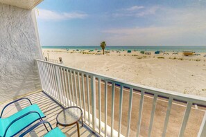 Private balcony with breathtaking Gulf views — perfect for dolphin spotting & sunsets