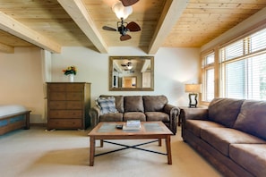 Common Area | Sleeper Sofa | Gas Fireplace