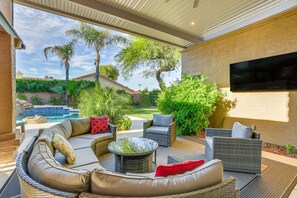 Private Patio | Heated Saltwater Pool | Gas Grill | Fire Pit