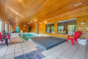 Indoor Swimming Pool (Heated w/ Fee) | Beach Towels Not Provided | 3-Story Home