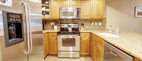 Nicely updated kitchen.