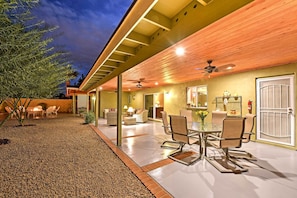 Covered Patio | Ample Outdoor Entertainment Space
