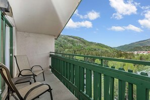 Take in the view of Vail Mountain from the living room and bedroom 2 shared balcony.