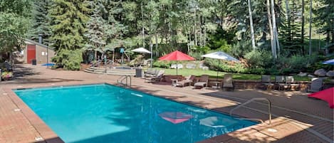 Pool Opens Memorial Day and closes at the end of summer
