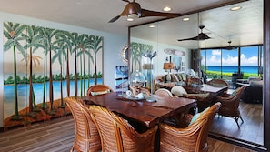 Poipu Makai #C1 - Ocean View Dining Room - Parrish Kauai