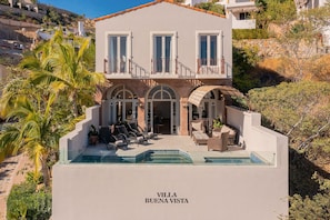 Beautiful exterior of villa