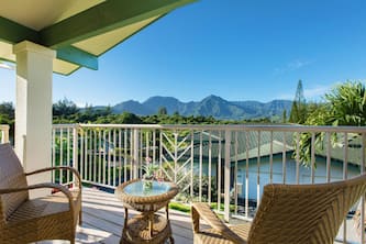 Hanalei Bay, Mountain & Waterfall Views