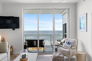 Living Room with Beach Views