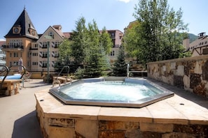 Soothe your muscles and unwind in one of three hot tubs at The Landmark.