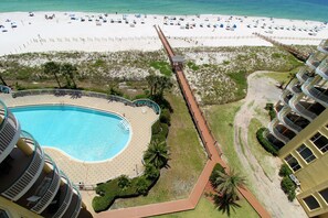 Beach and Pool View from Balcony