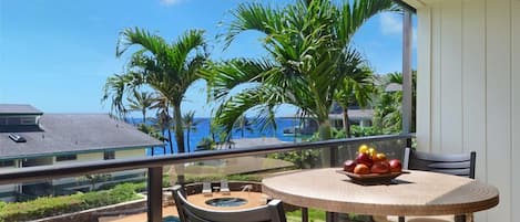 Lovely ocean views from the lanai of newly renovated Makahuena 2