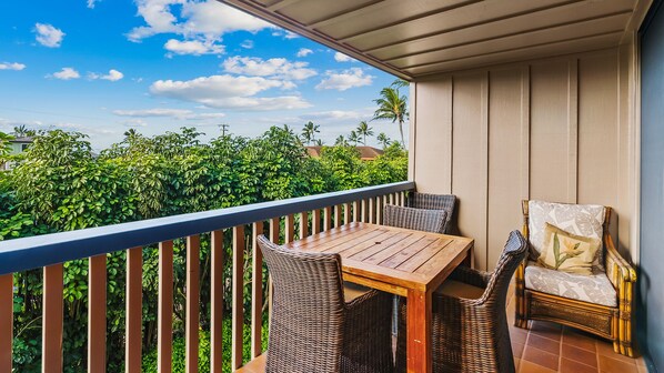 Nihi Kai Villas at Poipu #505 - Covered Dining Lanai - Parrish Kauai