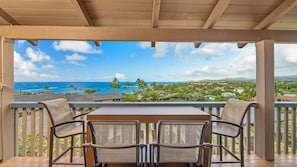 Nihi Kai Villas at Poipu #832 - Panoramic Ocean View Dining Lanai - Parrish Kauai