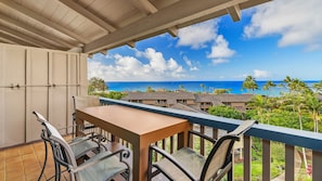 Nihi Kai Villas at Poipu #832 - Ocean View Dining Lanai - Parrish Kauai