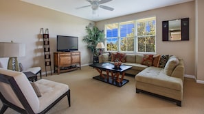 Nihilani at Princeville Resort #10B - Living Room - Parrish Kauai