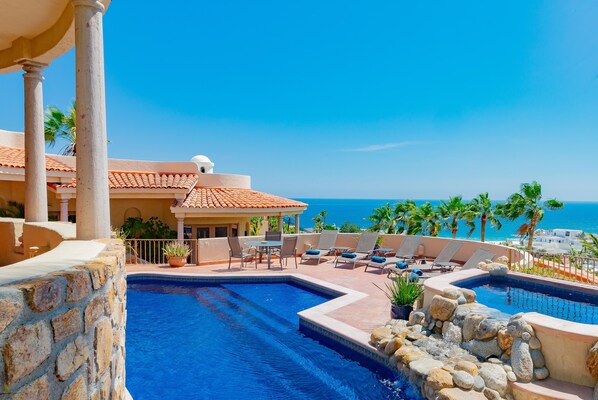 Pool with gorgeous ocean view