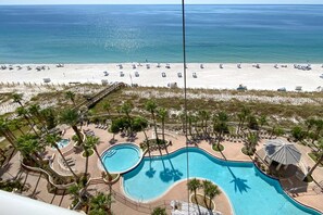 Private Beachfront Balcony View