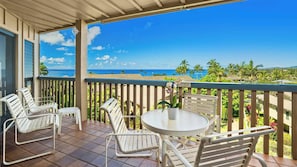 Nihi Kai Villas at Poipu #823 - Covered Lanai Ocean View - Parrish Kauai