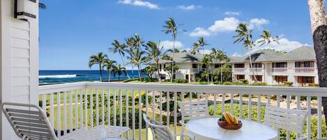 Poipu Kapili Resort #42 - Ocean View Lanai View - Parrish Kauai