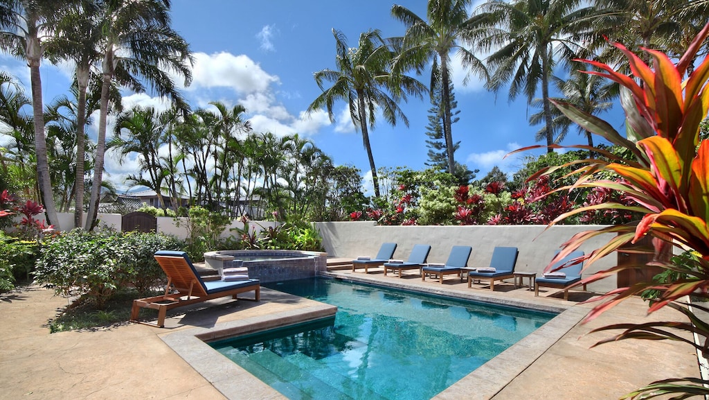 Kapiolani Villa by Parrish Kauai - Private Elite Home w/ AC, Pool, Spa & Ocean V