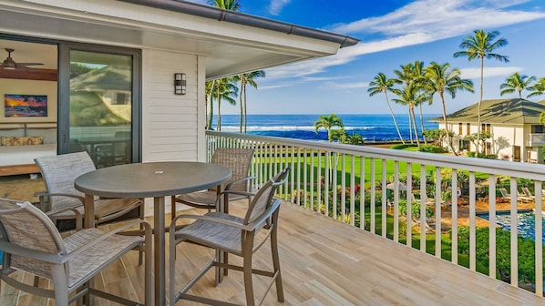 Poipu Kapili Resort #43 - Ocean View Dining Lanai - Parrish Kauai