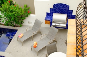 Patio with lounge chairs