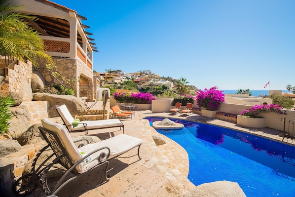 Cozy pool patio