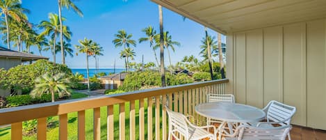 Nihi Kai Villas at Poipu #400 - Ocean View Dining Lanai - Parrish Kauai