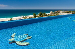 Infinity pool with ocean view