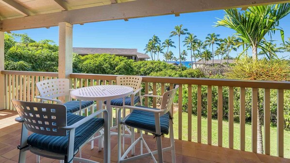 Nihi Kai Villas at Poipu #700 - Covered Dining Lanai - Parrish Kauai